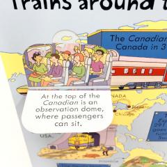 Книга на английском для детей Look Inside Trains издательство Usborne