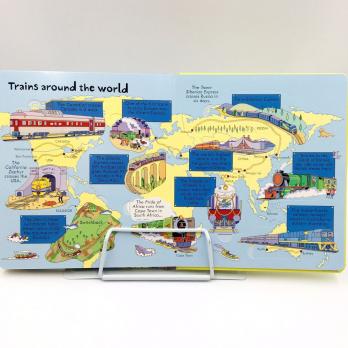 Книга на английском для детей Look Inside Trains издательство Usborne