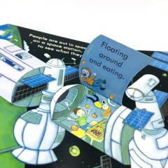 Peep inside SPACE книга на английском для детей издательство Usborne