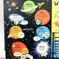 Детская книга на английском Questions and Answers about Space серия lift-the-flap издательство Usborne Космос