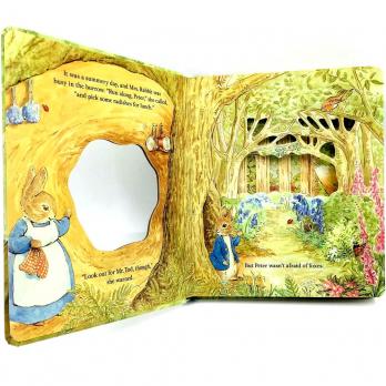 Peter Rabbit Кролик Питер картонная книга на английском языке с открывающимися окошками Usborne