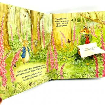 Peter Rabbit Кролик Питер картонная книга на английском языке с открывающимися окошками Usborne