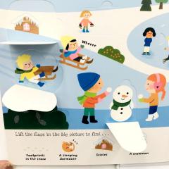 Seasons and Weather, "Сезоны и погода" детская книга на английском от Usborne Lift-the-flap