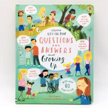 Questions and Answers about Growing Up детская книга на английском языке издательство Usborne серия Lift-the-Flap