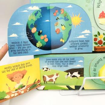 Questions and Answers about Food книга на английском для детей издательство Usborne серия Lift-the-Flap