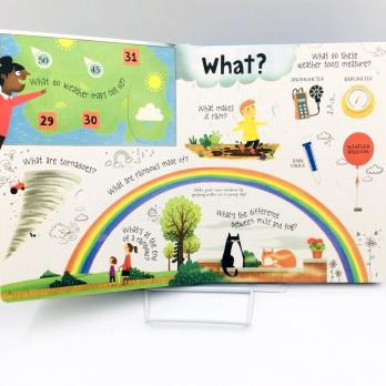 Questions and Answers about Weather детская книга на английском языке издательство Usborne серия Lift-the-Flap