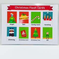 СHRISTMAS FLASH CARDS карточки на новогоднюю тематику на английском языке для детей