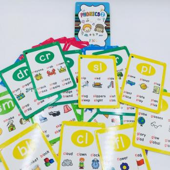 PHONICS набор 126 карточек на английском с озвучкой аудиоручкой