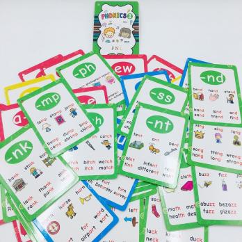 PHONICS набор 126 карточек на английском с озвучкой аудиоручкой