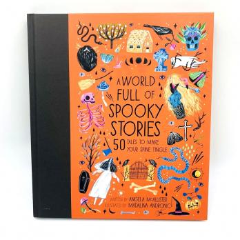 A World full of SPOOKY STORIES 50 tales to make your spine tingle, 50 страшных историй со всего мира книга на английском про Хэллоиун, английские книги про Hallowen, купить книги о хэллоуине на английском, английские книги для подростков и школьников