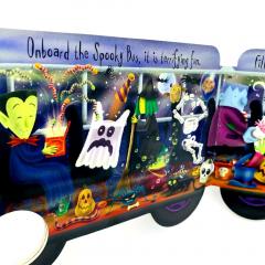 Spooky Bus картонная книга на английском языке Halloween Хэллоуин