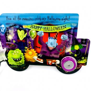 Spooky Bus картонная книга на английском языке Halloween Хэллоуин