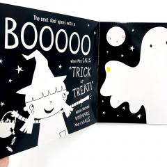 Trick or Treat картонная книга о Хэллоуин, Halloween книги на английском, купить книги про хэллоуин на английском языке, английская литература для детей и подростков купить в магазине иностранной литературы шопверашоп, о хэлоуин на английском