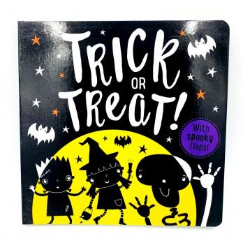 Trick or Treat картонная книга о Хэллоуин, Halloween книги на английском, купить книги про хэллоуин на английском языке, английская литература для детей и подростков купить в магазине иностранной литературы шопверашоп, о хэлоуин на английском