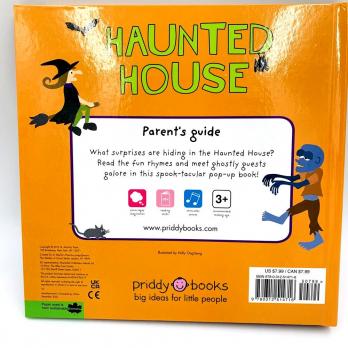 Haunted House картонная поп-ап книга на английском языке, книги про хэллоуин, Halloween Pop-Up купить на английском, книги на английском для детей, детские книжки про хэлоуин на английском, купить красивые поп-ап книги на английском для детей