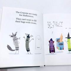 The Crayons Trick or Treat книга на английском языке, книги на английском про Хэллоуин, Halloween читаем на английском, хорошие книги на английском про хэллоуин, купить американские книги на английском для детей, детские английские книги купить