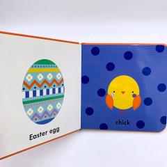 Baby Touch Happy Easter книга на английском языке купить, детские картонные книги на английском, купить книги про пасху на английском, чтение на английском о пасхе для детей, магазин английских книг детям, тактильная книга на английском, shopverashop