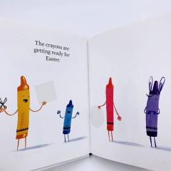 Happy Easter from the Crayons книга на английском языке, купить детские картонные книги на английском, купить книги про пасху на английском, чтение на английском о пасхе для детей, магазин английских книг для детей, Crayons книги на английском купить