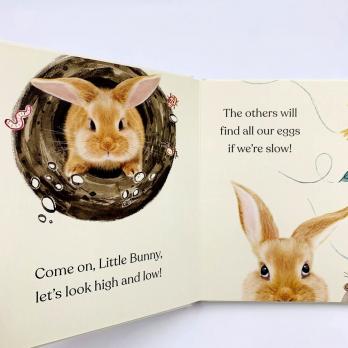 Happy Easter Little Bunny картонная книга на английском языке о Пасхе, Пасха книги на английском, купить пасхальные книги на английском, английские книги про Пасху для малышей, книги на английском в магазине английской литературы shopverashop