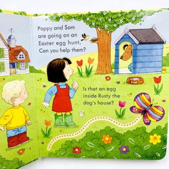 Poppy and Sam's Easter Egg Hunt (Usborne Farmyard Tales) книга на английском языке о Пасхе, Пасха