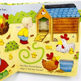 Poppy and Sam's Easter Egg Hunt (Usborne Farmyard Tales) книга на английском языке о Пасхе, Пасха