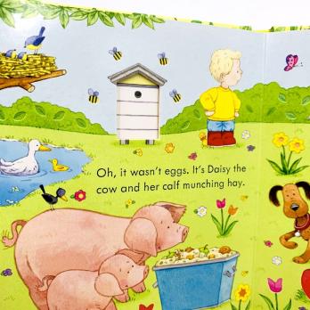 Poppy and Sam's Easter Egg Hunt (Usborne Farmyard Tales) книга на английском языке о Пасхе, Пасха