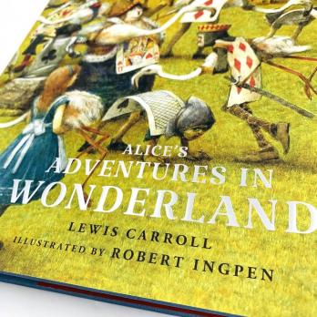 Alice's Adventures in Wonderland Lewis Carrol книга на английском языке, купить Алису в стране чудес с иллюстрациями Ингпен, Robert Ingpen английская классика в оригинале купить, магазин английских книг, Алиса в стране чудес книга на английском языке