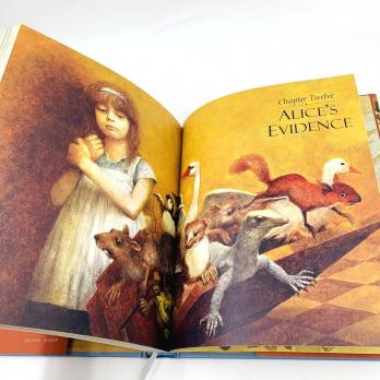 Alice's Adventures in Wonderland Lewis Carrol книга на английском языке, купить Алису в стране чудес с иллюстрациями Ингпен, Robert Ingpen английская классика в оригинале купить, магазин английских книг, Алиса в стране чудес книга на английском языке