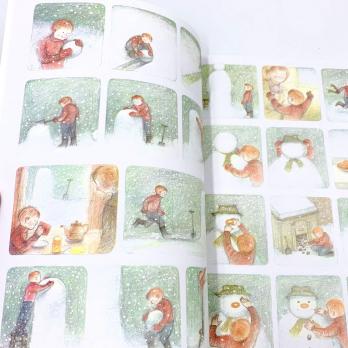 The SNOWMAN Raymond Briggs книга на английском для детей, английская новогодняя книга, английские рождественские книги детям, английские книги про новый год, книги про снег и деда мороза на английском, купить книги про новый год на английском языке