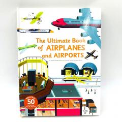 The Ultimate Book of  AIRPLANES and AIRPORTS интерактивная книга на английском, книги про самолеты и аэропорты на английском, самолеты книга на английском для малышей, английские книги для малышей аэропорт, картонные книги на английском про самолеты