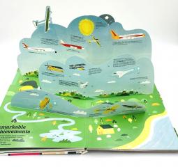 The Ultimate Book of  AIRPLANES and AIRPORTS интерактивная книга на английском, книги про самолеты и аэропорты на английском, самолеты книга на английском для малышей, английские книги для малышей аэропорт, картонные книги на английском про самолеты