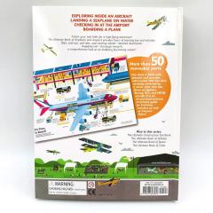 The Ultimate Book of  AIRPLANES and AIRPORTS интерактивная книга на английском, книги про самолеты и аэропорты на английском, самолеты книга на английском для малышей, английские книги для малышей аэропорт, картонные книги на английском про самолеты