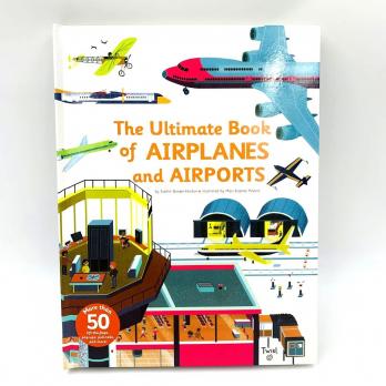 The Ultimate Book of  AIRPLANES and AIRPORTS интерактивная книга на английском, книги про самолеты и аэропорты на английском, самолеты книга на английском для малышей, английские книги для малышей аэропорт, картонные книги на английском про самолеты