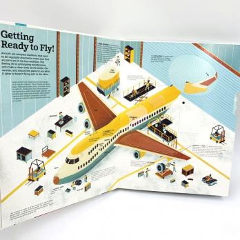 The Ultimate Book of  AIRPLANES and AIRPORTS интерактивная книга на английском, книги про самолеты и аэропорты на английском, самолеты книга на английском для малышей, английские книги для малышей аэропорт, картонные книги на английском про самолеты