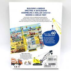 The ULTIMATE Construction Site Book интерактивная книга на английском, книги про строительство на английском, стройка книга на английском для малышей, английские книги для малышей про технику и стройку, картонные книги на английском про здания