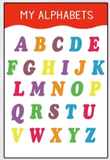 MY ALPHABETS плакат для кабинета английского, для английского детского сада