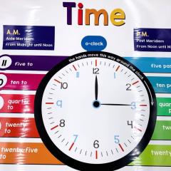 TIME время плакат на английском языке кабинета, английские плакаты для детского сада, магазин shopverashop, купить материалы для школ английского языка, пособия для педагогов английского, магазин английской книги, купить плакаты на английском языке