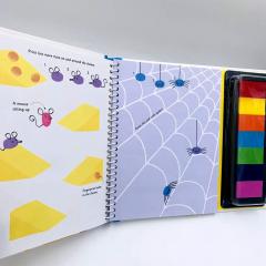 Fingerprint Activities купить на английском, Usborne Fingerprint Activities пальчиковая раскраска книга на английском языке, английская книга раскраска от Асборн, книги для творчества на английском языке Usborne, купить раскраску usborne на английском