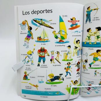 ПЕРВАЯ 1000 СЛОВ НА ИСПАНСКОМ иллюстрированный словарь на испанском с озвучкой аудиоручкой на испанском языке