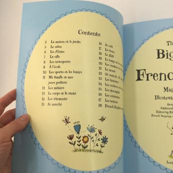 Big Book of French Words Большая книга первых слов на французском языке от Usborne, две книги французская и английская в одной!