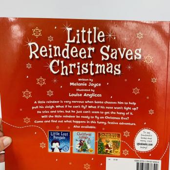 Новогодняя книга на английском языке про Оленя, который обязательно спасет Рождество и праздник настанет! Изучаем английский язык с детьми, новогодняя лексика. 