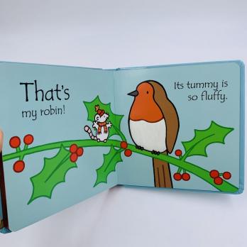 Новогодняя книга на английском That’s not my robin Usborne touchy-feely books