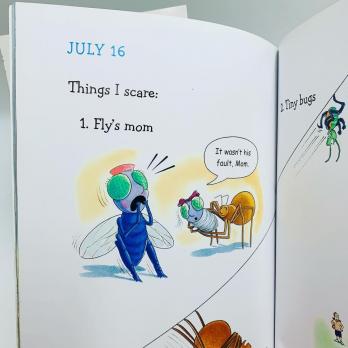 Смешные книги для детей на английском языке, интересные комиксы на английском купить с доставкой, магазин английских книг, комиксы на английском, Diary of a Worm, Diary of a Spider, Diary of a Fly