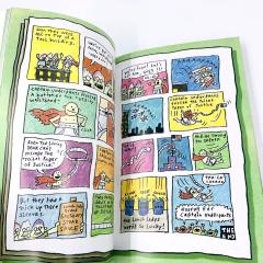 CAPTAIN UNDERPANTS книга на английском, CAPTAIN UNDERPANTS комиксы на английском языке с озвучкой аудиоручкой, комиксы на английском с озвучкрй купить в магазине английских книг, американские комиксы для детей, детская литература на английском купить