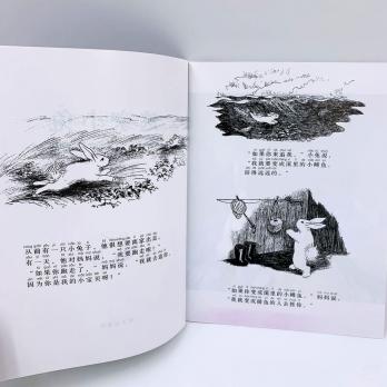 КАК ЗАЙЧОНОК УБЕГАЛ книга на китайском языке с пиньинь для детей