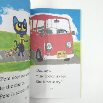Купить книгу Pete the Kitty goes to the Doctor, кот Пит книги купить, книги на английском для детей купить, магазин английских книг, английские книги для начинающих, литература на английском языке для детей, I can read книги купить