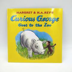 Curious George Goes to the Zoo книга на английском купить, Curious George купить, книги на английском для детей купить, сборник детских книг на английском, магазин английских книг, английская литература для детей