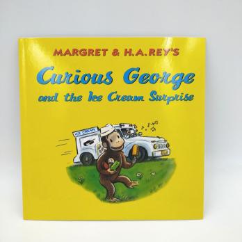 Curious George and the Ice Cream Surprise книга на английском купить, Curious George купить, книги на английском для детей купить, сборник детских книг на английском, магазин английских книг, английская литература для детей
