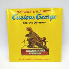 Curious George and the Dinosaur книга на английском купить, Curious George купить, книги на английском для детей купить, сборник детских книг на английском, магазин английских книг, английская литература для детей