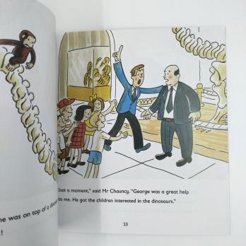 Curious George and the Dinosaur книга на английском купить, Curious George купить, книги на английском для детей купить, сборник детских книг на английском, магазин английских книг, английская литература для детей